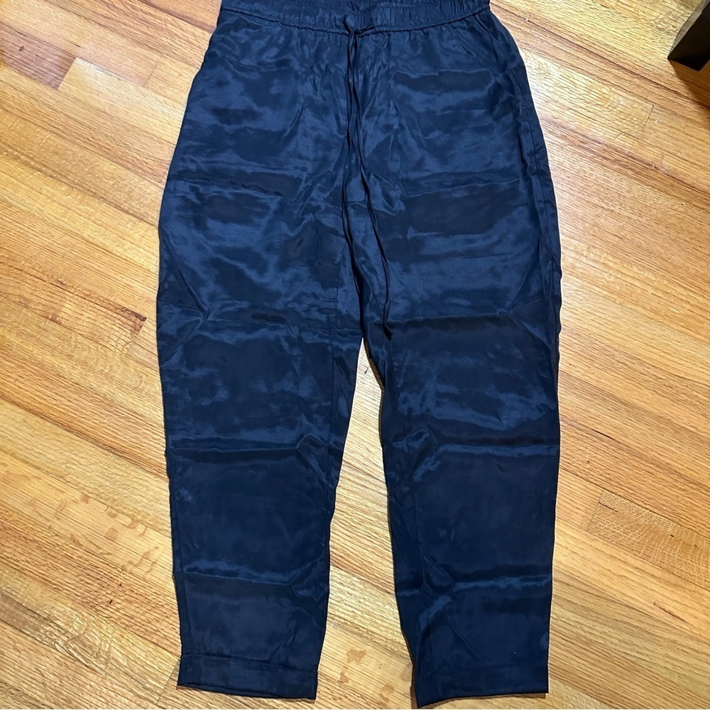 ZARA WOMENS OLIVE black  LYOCELL PANTS S (i9